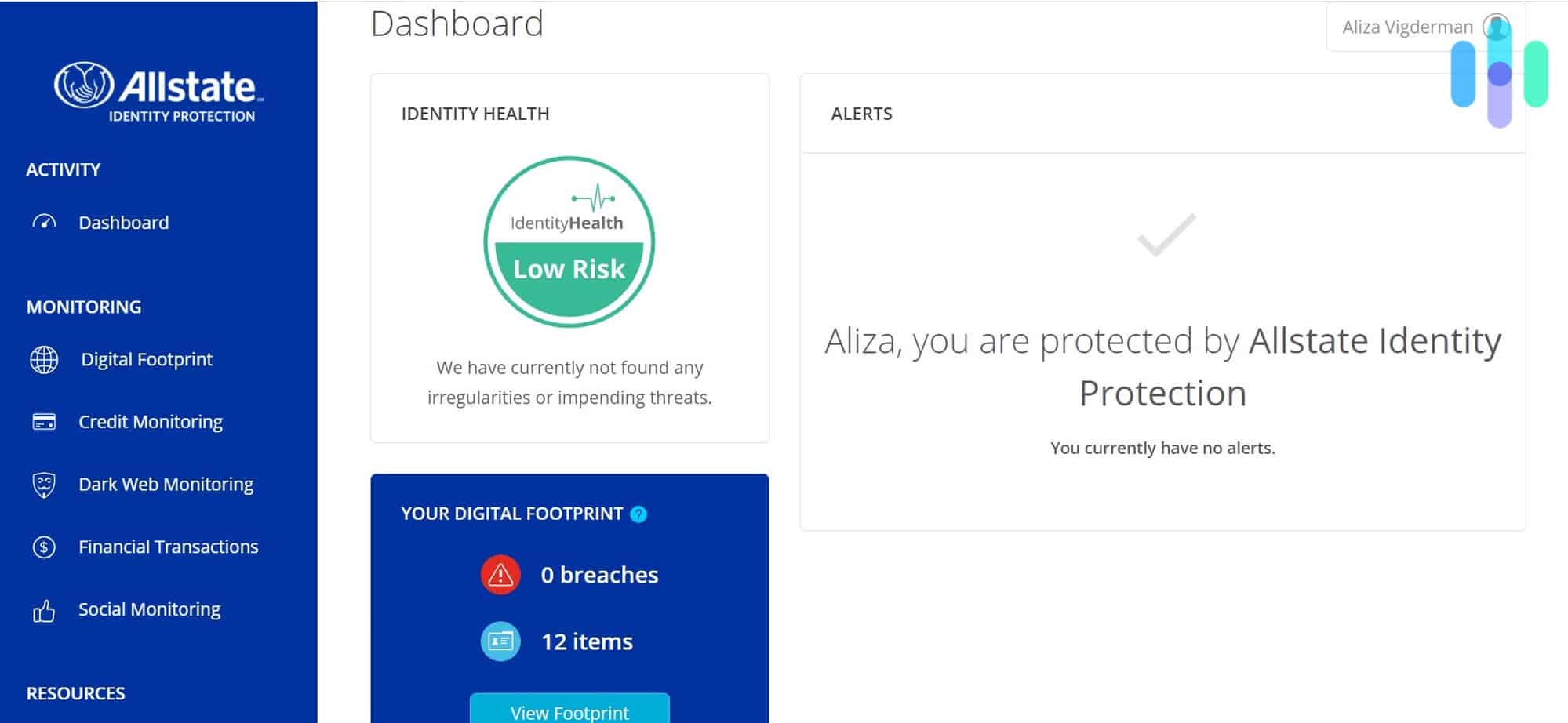 Allstate Dashboard - Product Header Image