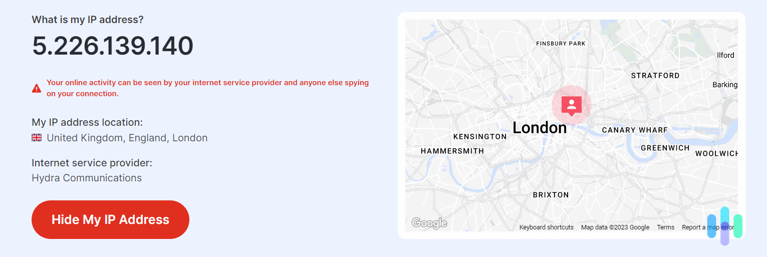 TotalVPN U.K. IP address