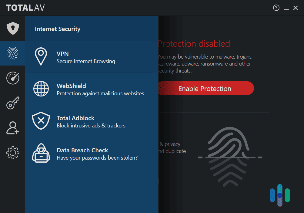 TotalAV app with Total VPN